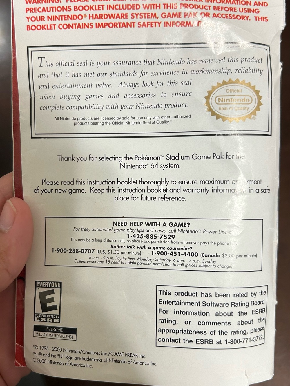 pokemon stadium n64 manual only - Picture 4 of 4